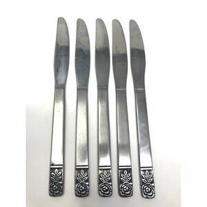 St Regis Stainless 5 Dinner Knives Hong Kong Flatware